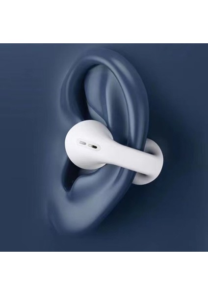 Bluetooth 5.0 Kemik Iletimli Kulaklık Kablosuz Stereo Müzik Klipsi Tipi Spor Kulaklık - Beyaz (Yurt Dışından) indirimleri