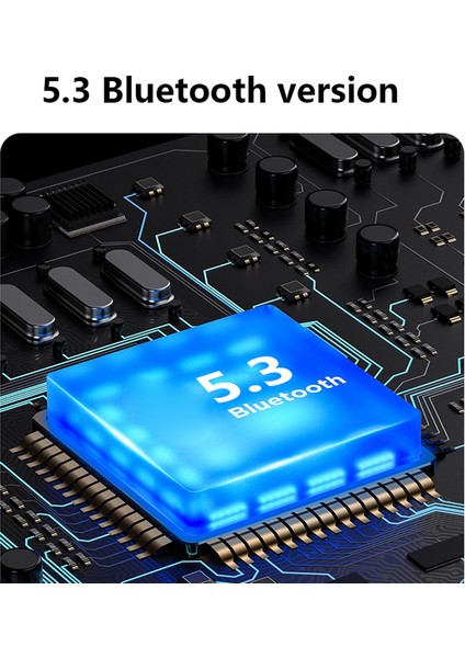 LB83 Bluetooth Kablosuz Kulaklık Stereo Hifi Ses Şeffaf Tasarım Dijital Ekranlı Spor Kulaklık Şarj Kutusu - Yeşil (Yurt Dışından)