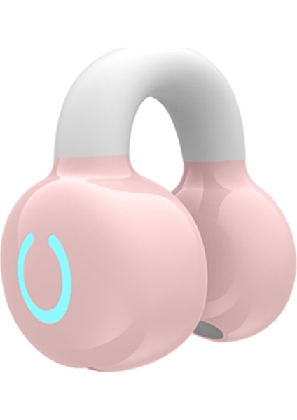 YX09 Klipsli Tek Kulaklı Bluetooth Kulaklık Stereo Iş Tarzı Kablosuz Kulaklık - Pembe (Yurt Dışından)