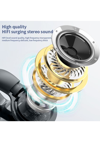 YX09 Klipsli Tek Kulaklı Bluetooth Kulaklık Stereo Iş Tarzı Kablosuz Kulaklık - Pembe (Yurt Dışından)
