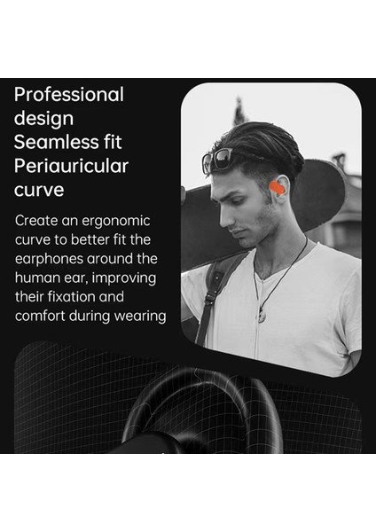 HD313 Ows Kemik Iletimli Bluetooth Kulaklık Spor Müzik Kulaklık - Beyaz (Yurt Dışından) modelleri