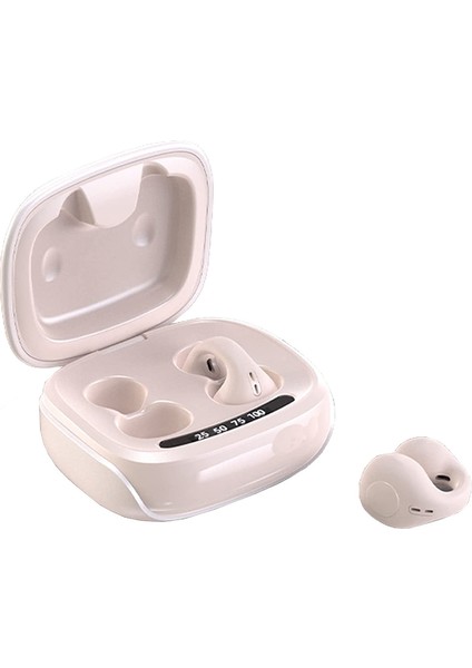 JX80 Tws Bluetooth 5.3 Kulak Klipsi Kulaklık Kablosuz Stereo Müzik Kulaklığı - (Yurt Dışından)