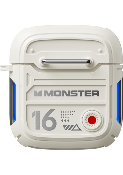 Monster XKT16 Tws Bluetooth 5.3 Kulaklık Hifi Müzik Oyun Kablosuz Kulaklık - Bej (Yurt Dışından)