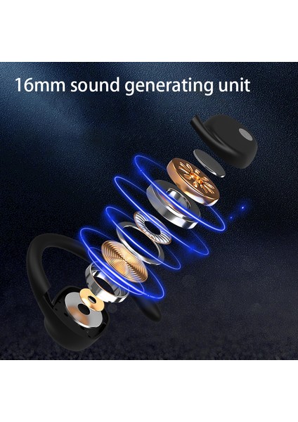 YJ76 Kablosuz Tek Kulaklı Kulaklık Kulak Kancası Bluetooth Kulaklık Gürültü Azaltma Çağrısı - Beyaz (Yurt Dışından) indirimleri
