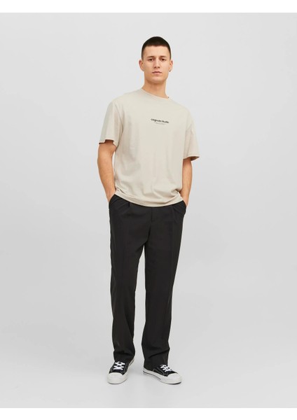 Erkek Baskılı Bisiklet Yaka T-Shirt - Gri fiyatları