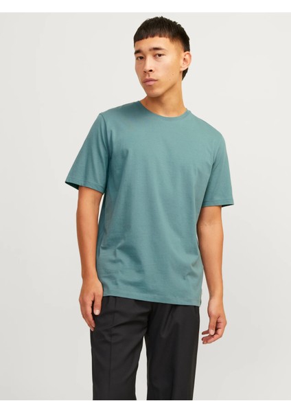 Erkek Jjeorganıc Basıc Tee Ss O-Neck Noos T-Shirt-Mavi