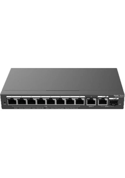 RUIJIE RG-ES210GS-P 8 PORT 10/100/1000 8 PORT POE 1XGE UPLINK 1 X SFP 120W RUJIE CLOUD YONETILEBILIR DESKTOP SWITCH Resim-1