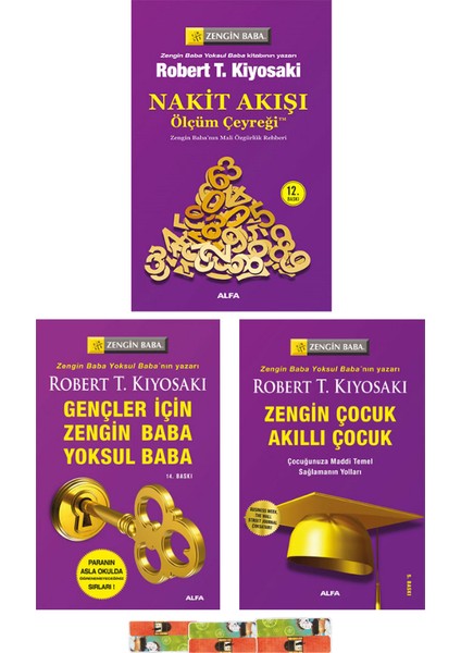 Nakit Akışı Ölçüm Çeyreği - Gençler İçin Zengin Baba Yoksul Baba - Zengin Çocuk Akıllı Çocuk 3 Kitap - Robert T. Kiyosaki