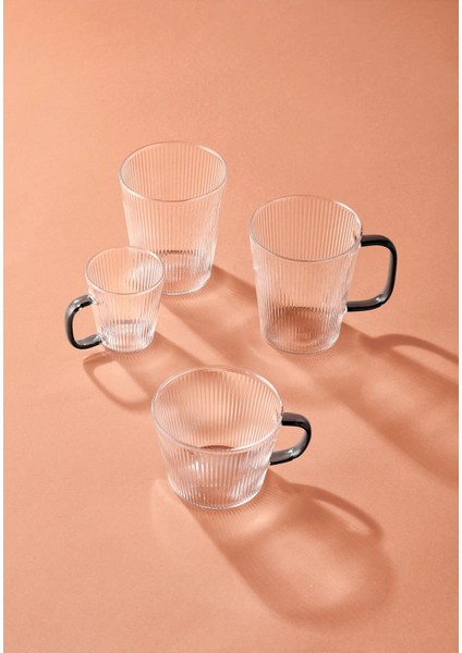 Striped Borosilikat Cam Bardak 400 ml fırsatları