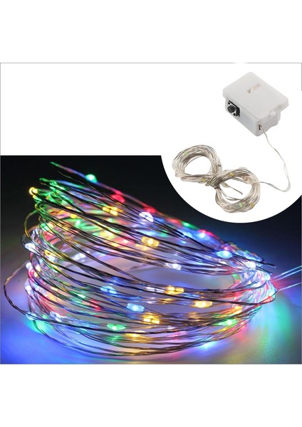 1 Mt Multi Renk 10 Ledli Pilli Peri Led Işık