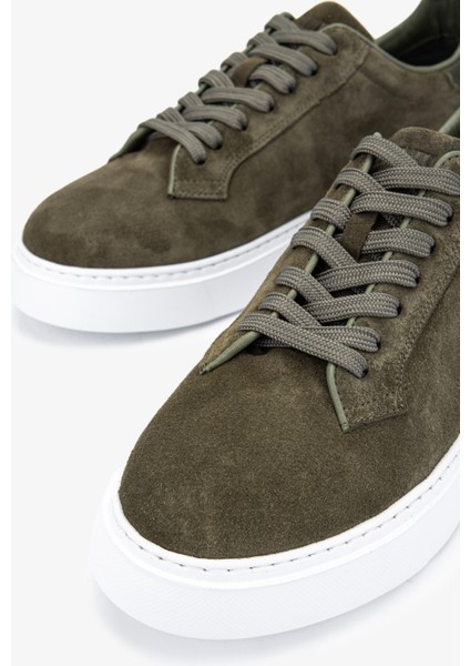 Lorenza Erkek Yeşil Süet Deri Sneakers & Spor Ayakkabı 04 2905 Erk Ayk Y24