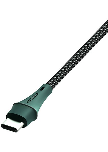 RTC-N19C Genbu Serisi Type-C USB Kablo 3A Hızlı Şarj Özellikli Şarj ve Data Kablo 1m Yeşil fiyatları