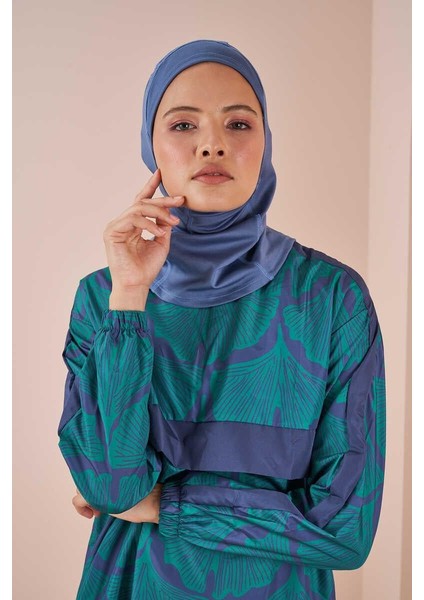 Hijab Deniz Bonesi Indigo