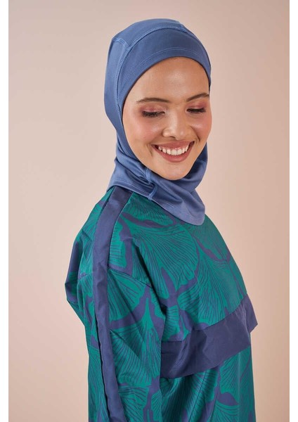 Hijab Deniz Bonesi Indigo