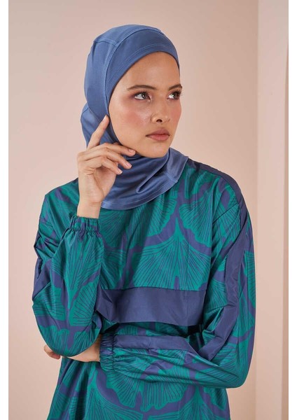 Hijab Deniz Bonesi Indigo