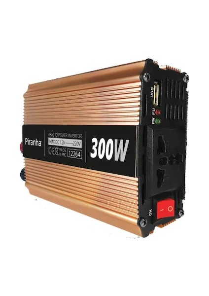 Piranha 12264 300W Voltaj Çevirici Inverter