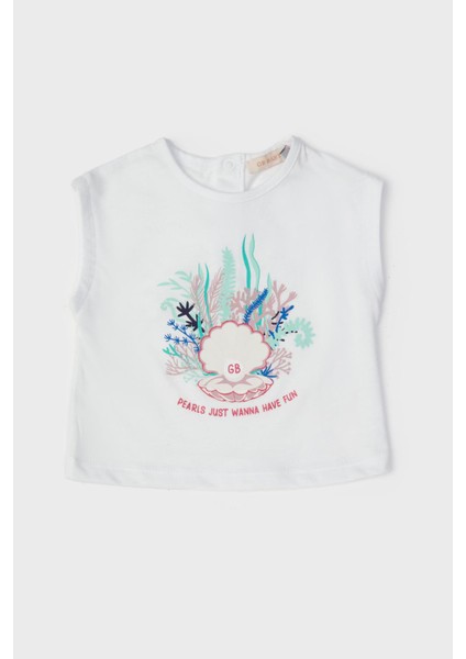 Bg Store Kız Bebek Beyaz Atlet