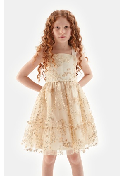 Kız Çocuk Gold Elbise 23SS0TJ4914 fiyatları