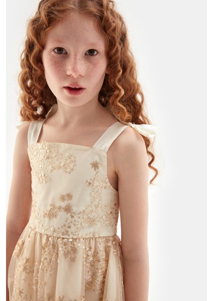 Kız Çocuk Gold Elbise 23SS0TJ4914 modelleri