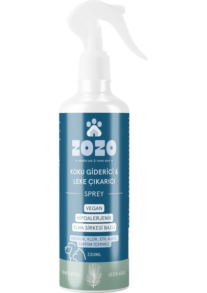 Zozo Cares Koku Giderici & Leke Çıkarıcı Sprey 330 Ml