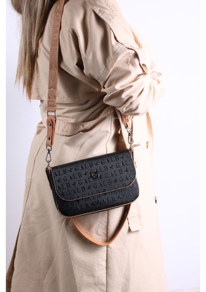 Orta Boy 2 Askılı 5 Bölmeli Hafif ve Kibar Model Kadın Omuz Çantası 23CM-14CM GF4090