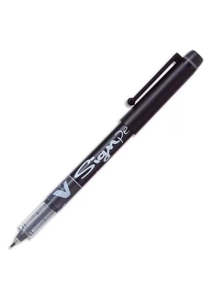 V-Signpen Siyah Fiber Uçlu Çizim ve Imza Kalemi