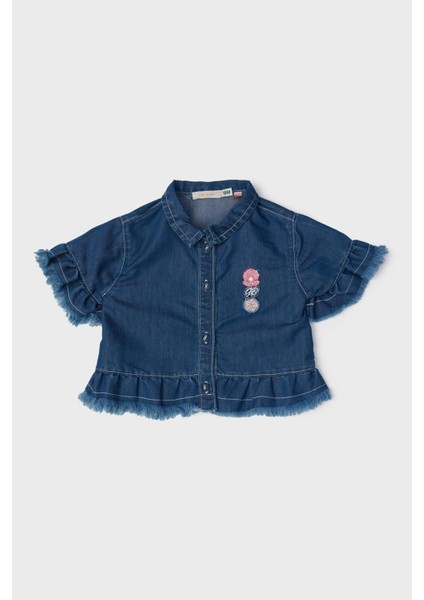 GB Baby Bg Store Kız Bebek Denim Eşofman Üstü