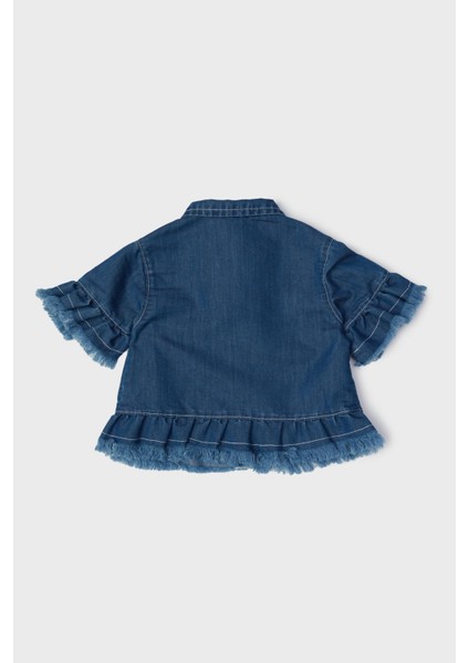 GB Baby Bg Store Kız Bebek Denim Eşofman Üstü