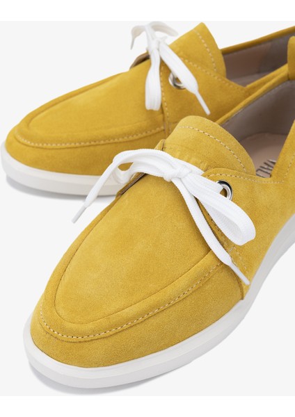Gireldo Kadın Sarı Süet Hakiki Deri Casual Ayakkabı 33 5050 Bn Ayk Y24 modelleri