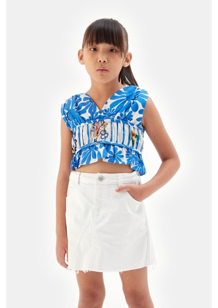 Bg Store Kız Çocuk Beyaz Etek 23SS1TJ4310 fiyatları