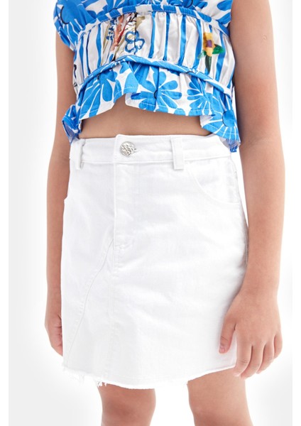 Bg Store Kız Çocuk Beyaz Etek 23SS1TJ4310 modelleri