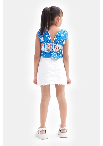 Bg Store Kız Çocuk Beyaz Etek 23SS1TJ4310 fırsatları