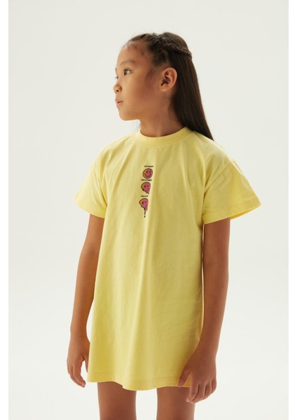 Bg Store Kız Çocuk Sarı Pijama Elbise