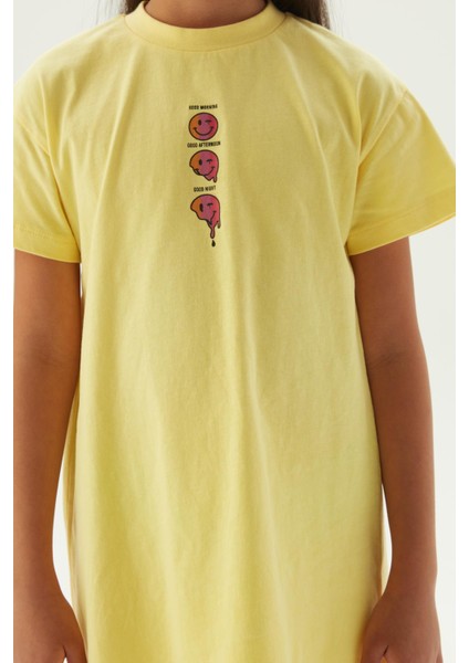 Bg Store Kız Çocuk Sarı Pijama Elbise