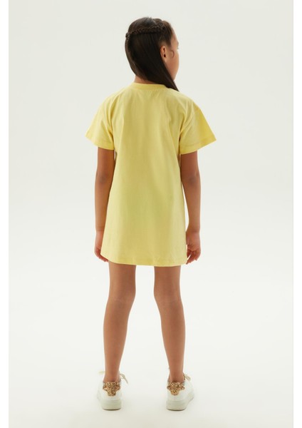 Bg Store Kız Çocuk Sarı Pijama Elbise