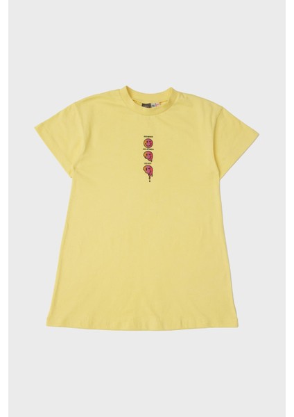 Bg Store Kız Çocuk Sarı Pijama Elbise