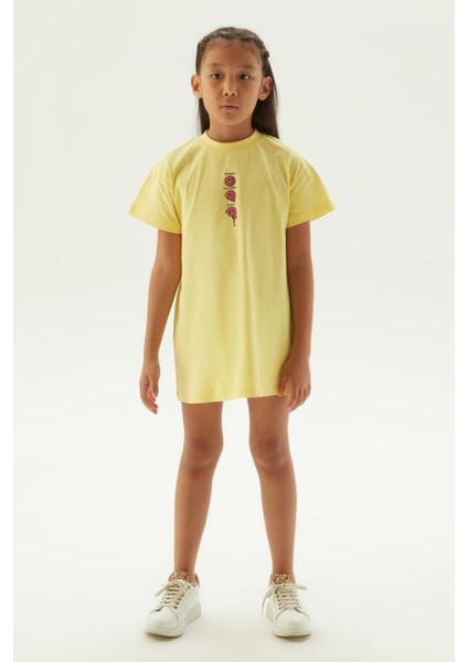 Bg Store Kız Çocuk Sarı Pijama Elbise