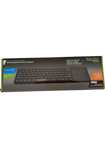 RX-K16 Kablosuz Touchpad Li Klavye