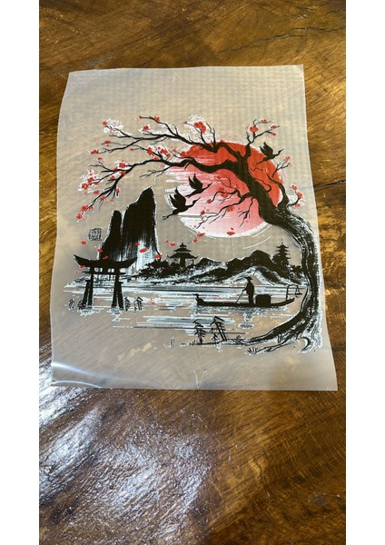 23X21 cm Ütü Ile Yapışan Ağaçlı Tişört Transfer Baskı Arma fiyatları