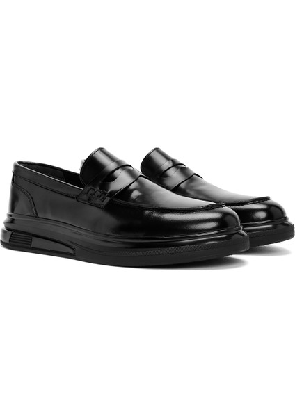 Erkek Siyah Casual Loafer 24WFD661522