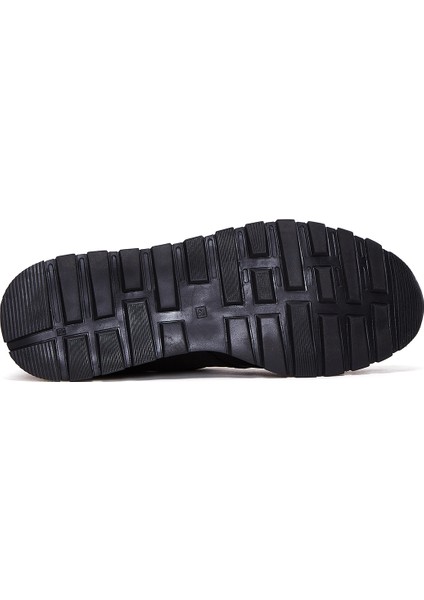Erkek Siyah Bağcıklı Casual Sneaker 24WFD610114