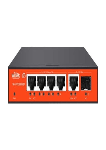 WI-PCES306G 4ge+2ge 60W Poe Switch Poe Switch