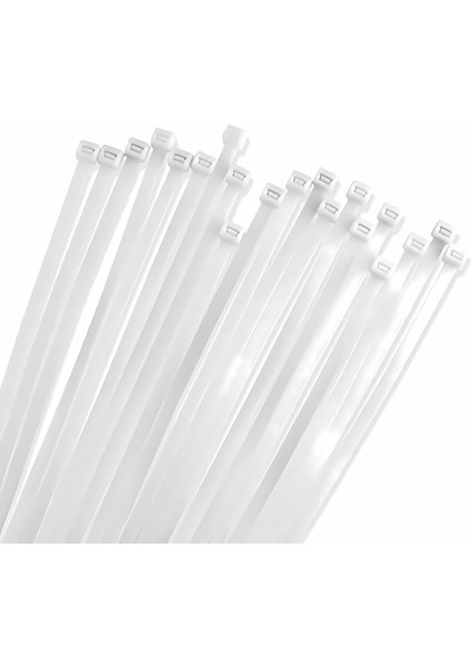 | Kablo Bağı, 100'LÜ Paket Plastik Kelepçe [3.6 Mm, 200 Mm, Beyaz] fiyatları