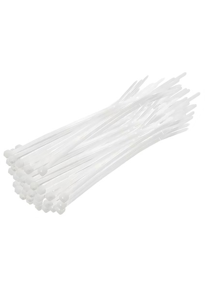 | Kablo Bağı, 100'LÜ Paket Plastik Kelepçe [3.6 Mm, 150 Mm, Beyaz]