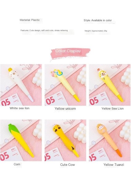 Stres Azaltıcı Jel Kalem Kırtasiye Eğlenceli Dekompresyon Kalemi (Yurt Dışından) modelleri