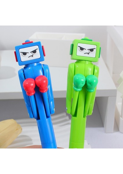 Robot Boks Kalemi Tükenmez Kalem Dekompresyon Havalandırma Oyuncak Kalem (Yurt Dışından)