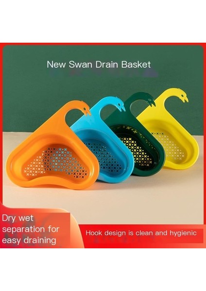 Lavabo Drenaj Sepeti Filtre Sepeti Asılı Sebze Drenaj Rafı (Yurt Dışından)