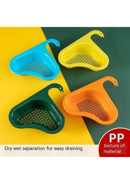 Lavabo Drenaj Sepeti Filtre Sepeti Asılı Sebze Drenaj Rafı (Yurt Dışından)