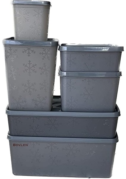 Alaska Derin Dondurucu Saklama Kabı 6'lı Set 9.5 Litre - Bpa