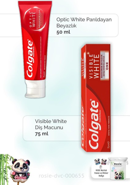 Optic White 50 Ml, Visible White 75 Ml Diş Macunu Ve Rosıe